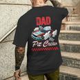 Rennwagen Geburtstagsfeier Rennen Familie Papa Pit Crew Männer Junge T-Shirt mit Rückendruck Geschenke für Ihn