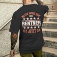 Rentner Abschied Rente Für Ruhestand Pensionierung Opa T-Shirt mit Rückendruck Geschenke für Ihn