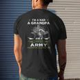 Retired Army I'm A Dad A Grandpa-Nothing Scares Me Mens Back Print T-shirt Gifts for Him