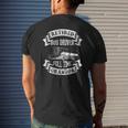 Retired Bus Driver Full Time Grandpa Retro Distressed Mens Back Print T-shirt Gifts for Him
