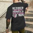 Retired Cat Pensioner Retire Retirement Men's T-shirt Back Print Funny Gifts