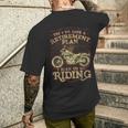 Retirement Motorcycle Riders Biker Men's T-shirt Back Print Gifts for Him