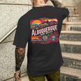 Retro 80S 90S Albuquerque New Mexico Travel Souvenir Men's T-shirt Back Print Gifts for Him