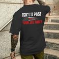 Retro Isn't It Past Your Jail Time Vintage American Flag Men's T-shirt Back Print Gifts for Him