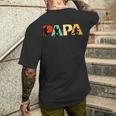 Retro Lead-Gitarre Papa Lustiger Papa Lead-Gitarre Spieler T-Shirt mit Rückendruck Geschenke für Ihn