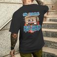 Retro Old School Hip Hop 80S 90S Graffiti Cassette Camiseta Hombre Estampado Espalda Regalos para él