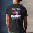 Retro Pink Or Blue Daddy Loves You Gender Reveal Mens Back Print T-shirt Gifts for Him