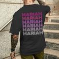 Retro Style Mariah Pink Ombre S T-Shirt mit Rückendruck Geschenke für Ihn