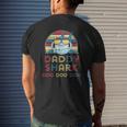 Retro Vintage Daddy Sharks For Father Mens Mens Back Print T-shirt Gifts for Him