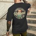 Retro Vintage Retired 2024 I Worked My Whole Life For This Men's T-shirt Back Print Gifts for Him