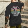 Retro Vintage Rollin With My Homies Roller Skating Men's T-shirt Back Print Gifts for Him