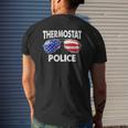 Thermostat Police Usa Flag Sunglasses Father's Day Mens Back Print T-shirt Gifts for Him