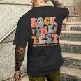 Rock The Test Testing Day Don't Stress Do Your Best Test Day Men's T-shirt Back Print Gifts for Him