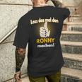 Ronny Personalised Slogan T-Shirt mit Rückendruck Geschenke für Ihn