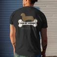 Rub My Weiner For Good Luck Weiner Dog Mens Back Print T-shirt Gifts for Him