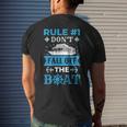 Rule Number 1 Dont Fall Off The Boat Cruise Mens Back Print T-shirt Gifts for Him