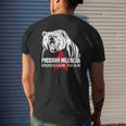 Russian Bear For Russian Dad Russian Dad Russia Mens Back Print T-shirt Gifts for Him