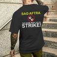 SAG-AFTRA Streik-Unterstützung Kurzärmliges Herren-T-Kurzärmliges Herren-T-Shirt The Show Must Go On Strike! Geschenke für Ihn