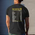 Sagittarius Facts Servings Per Container Zodiac T-Shirt Mens Back Print T-shirt Gifts for Him