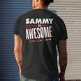 Sammy Is Awesome Family Friend Name Men's T-shirt Back Print Funny Gifts