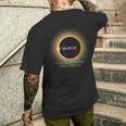 Sandy Creek Ny Total Solar Eclipse 040824 Souvenir Men's T-shirt Back Print Gifts for Him