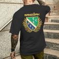 Sandzak Sandzaklija Novi Pazar Flag T-Shirt mit Rückendruck Geschenke für Ihn