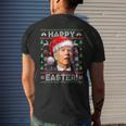 Santa Joe Biden Happy Easter Ugly Christmas V22 Mens Back Print T-shirt Gifts for Him