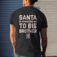 Santa Is Promoting Me To Big Brother Christmas Mens Back Print T-shirt Gifts for Him