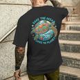 Save The Ocean Save The Planet Cute Sea Turtle Men's T-shirt Back Print Gifts for Him