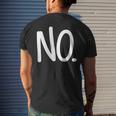 That Says No Men's T-shirt Back Print Funny Gifts