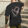 Scissors Comb Heart Barber Hairdresser T-Shirt mit Rückendruck Geschenke für Ihn