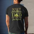 Scout Dad Cub Leader Boy Camping Scouting Men Mens Back Print T-shirt Gifts for Him