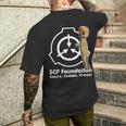 Scp-Stiftung Scp-173 S T-Shirt mit Rückendruck Geschenke für Ihn