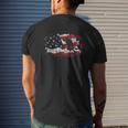 Scuba Diving Usa Flag For Scuba Divers Mens Back Print T-shirt Gifts for Him