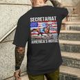 Secretariat America's Horse Men's T-shirt Back Print Gifts for Him