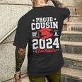 Senior 2024 Class Of 2024 Proud Cousin Of A 2024 Graduate Men's T-shirt Back Print Gifts for Him