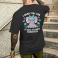 Sexual Assault Awareness I Wear Teal Cute Elephant 2024 Men's T-shirt Back Print Gifts for Him