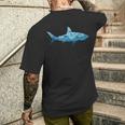 Shark Underwater Life Ocean Underwater World T-Shirt mit Rückendruck Geschenke für Ihn