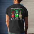 Shenanigans With My Gnomies Shamrock St Patrick's Day Gnome Mens Back Print T-shirt Gifts for Him