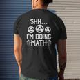 Shhh I'm Doing Math Fitness Gym Weightlifting Workout Tank Top Mens Back Print T-shirt Gifts for Him