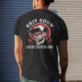 Shit Show Supervisor Skull Men's T-shirt Back Print Gifts for Him