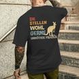 Sie Stellen Wohl Gerne Unnecessary Fragen Retro Kangaroo S T-Shirt mit Rückendruck Geschenke für Ihn