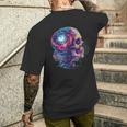 Sistema Solar En Un Cerebro Cráneo Sistema Solar Astronomía Camiseta Hombre Estampado Espalda Regalos para él