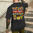 Sister Of The Birthday Boy Building Brick Family Matching Men's T-shirt Back Print Gifts for Him