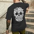 Skull Labrador Dog Dog Lovers Men's T-shirt Back Print Gifts for Him
