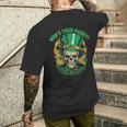 Skull Vintage Retro Who’S Your Paddy St Patrick's Day Men's T-shirt Back Print Gifts for Him