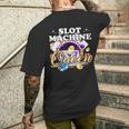 Slotmaschine Queen Casino Las Vegas Gambling T-Shirt mit Rückendruck Geschenke für Ihn