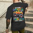 So Long Preschool Graduation Class 2024 Monster Truck Men's T-shirt Back Print Gifts for Him