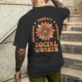 Social Worker Advocate Support Empower Social Worker Men's T-shirt Back Print Gifts for Him