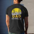 Softball Dad Like A Baseball Dad But With Bigger Balls Definition Father's Day Mens Back Print T-shirt Gifts for Him